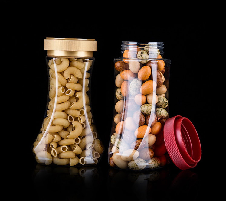 Clear PET Plastic Jar For Food Packaging
