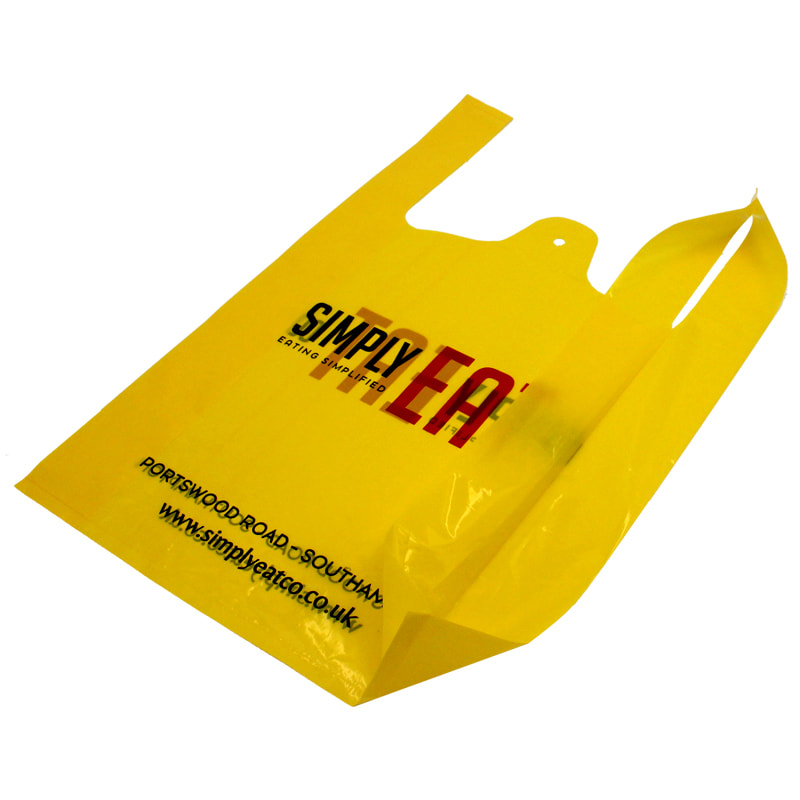 plastic handle shopping bags