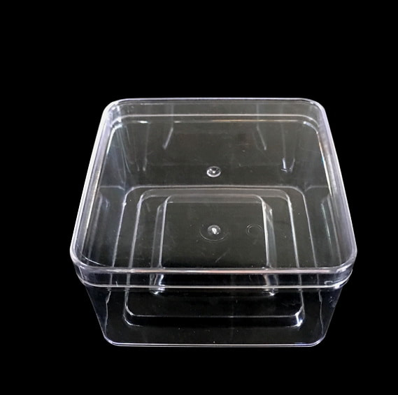 Square candy clear plastic box