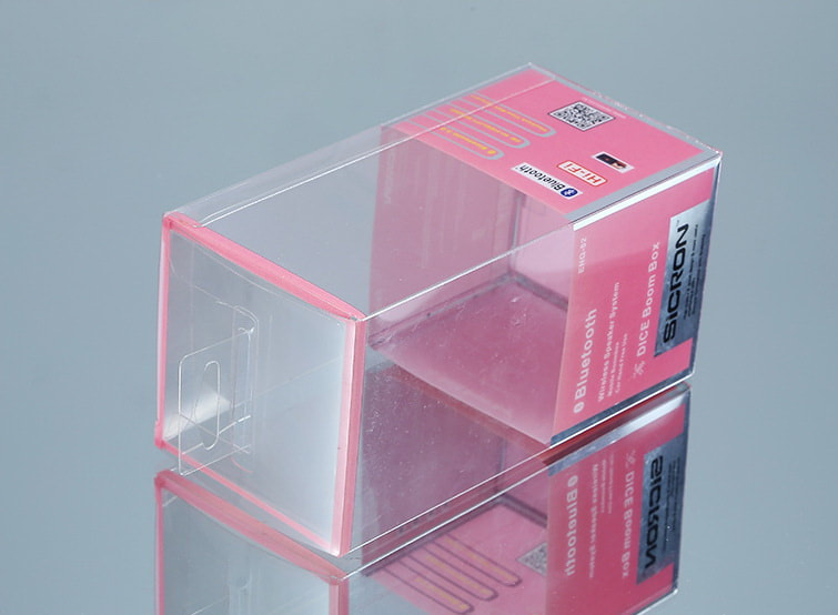 Custom clear plastic folding box